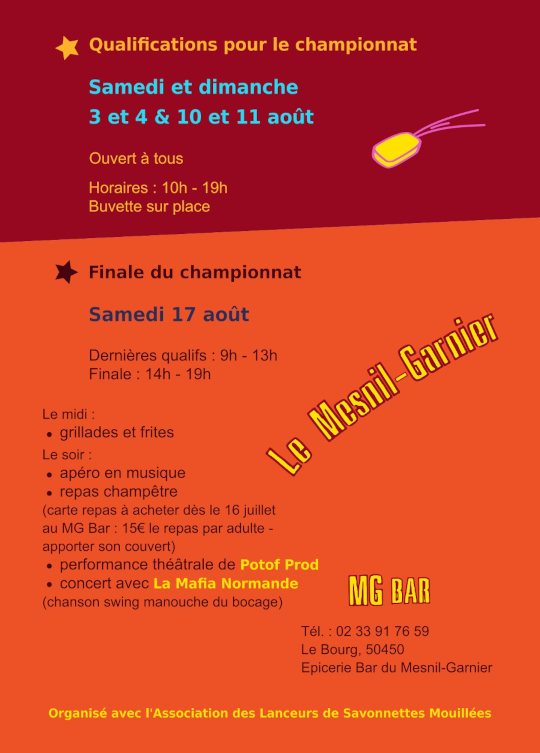 Championnat du Monde du Lancer de Savonnettes